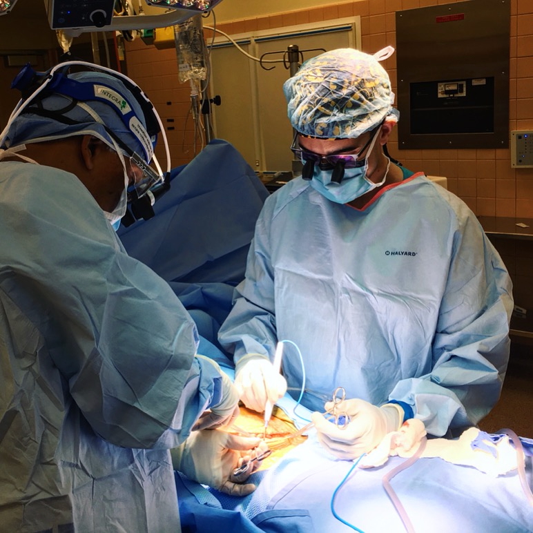 Kevin in surgery